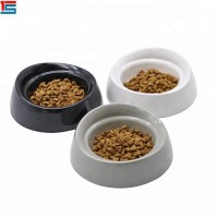 Bamboo fiber durable dog feeding covered food bowl