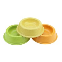 2021 new design different color eco and bio plant fiber pet bowls