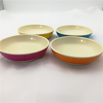 Pet bowl Supplies biodegradable Feeders Bamboo  Fiber Dog Bowls